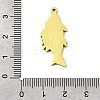 Stainless Steel Enamel Pendants STAS-I065-01G-03-3
