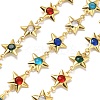 Brass Glass Link Chains CHC-R001-06G-01-1