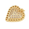 Brass Micro Pave Cubic Zirconia Pendants KK-A269-11G-2