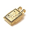 Brass Micro Pave Cubic Zirconia Pendants KK-U055-06C-2