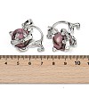 Natural Hypersthene Kitten Pendants G-J386-C17-13-3