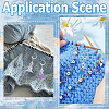 Flower Acrylic Pendant Locking Stitch Markers HJEW-SC00067-5