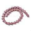 Triangle Dyed Natural Lava Rock Beads Strands G-O126-04A-05-2
