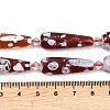 Natural Fire Crackle Agate Beads Strands G-K393-F01-10x30-5