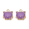 Eco-Friendly Zinc Alloy  Pendants ENAM-R051-01-07G-NR-2