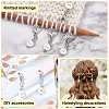 2 Sets Plating Acrylic Pendants Decoration HJEW-PH0001-59-4
