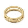 Ion Plating(IP) 304 Stainless Steel Rings RJEW-K268-04G-3