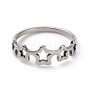 Non-Tarnish 201 Stainless Steel Star Wrap Finger Ring for Women RJEW-J051-24P-2