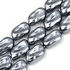 Electroplated Glass Beads Strands GLAA-H039-04C-1