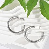 202 Stainless Steel Stud Earring EJEW-C131-02P-1