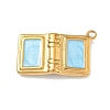 304 Stainless Steel Enamel Pendants STAS-L316-09G-1