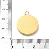 304 Stainless Steel Enamel Rhinestone Pendants STAS-L283-38G-4