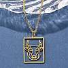 304 Stainless Steel Necklace LS-NJEW-D330-01G-02-5