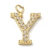Ion Plating(IP) 304 Stainless Steel Micro Pave Cubic Zirconia Pendants STAS-Z107-03G-24-1