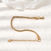 304 Stainless Steel Wheat Chains Bracelets for Women BJEW-A158-02H-G-2