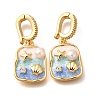 Brass Micro Pave Cubic Zirconia Pendents KK-R212-03G-06-1