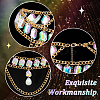 Rhinestone Cup Chains Belts AJEW-WH0470-61G-3