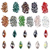 220Pcs 11 Colors Electroplate Glass Faceted Teardrop Beads Strands EGLA-YW0001-76-2