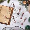Christmas Theme Alloy Hook Bookmarks AJEW-JK00338-2