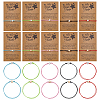 20Pcs 10 Colors Waxed Cord Bracelets for Women BJEW-FG0001-07-1
