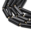Natural Shungite Beads Strands G-D353-A10-4
