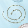 4MM 304 Stainless Steel Cable Chain Necklaces for Women NJEW-JN05597-5