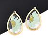 304 Stainless Steel Epoxy Resin Pendants STAS-T072-18-1