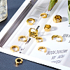 304 Stainless Steel Huggie Hoop Earrings EJEW-UN0001-28G-3