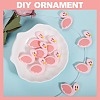10Pcs Cartoon Flamingo Silicone Beads JX703A-4