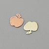 Fruit Style Brass Cabochons MRMJ-WH0003-08H-G-1