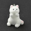 Flocking Resin Pendants RESI-K203-14B-2