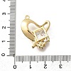 Brass Micro Pave Cubic Zirconia Pendants KK-Q035-09G-3