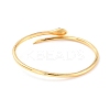 Snake Wrap Cubic Zirconia Cuff Bangle BJEW-D448-17G-RS-3