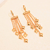 Brass Leverback Earrings for Women VY6617-5