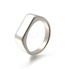 304 Stainless Steel Rectangle Finger Rings for Women LS-RJEW-B120-01P-2