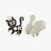 Alloy Enamel Rhinestone Kitten Pendants EA556Y-2-1