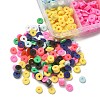 60G 10 Colors Handmade Polymer Clay Beads CLAY-YW0001-93-3