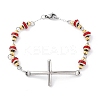 201 Stainless Steel Link Chain Bracelets BJEW-A032-01GP-03-2