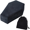 1Pc Coffin Shaped Velvet Jewelry Storage Boxes DARK-BBC0001-01-7