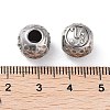 304 Stainless Steel Rhinestone European Beads STAS-A092-10Y-P-3