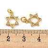 Rack Plating Brass Micro Pave Cubic Zirconia Pendants KK-A200-17G-3