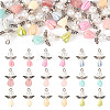 18Pcs 9 Colors Resin & Glass Pearl Angel Pendants FIND-TA0004-23-2