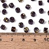 Opaque Picasso Glass Beads SEED-Q039-05A-A07-4