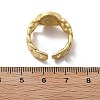 Brass Micro Pave Clear Cubic Zirconia Open Cuff Rings for Women RJEW-K289-02G-L-5