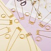 Number Pendant Necklace & Open Cuff Ring JX196A-2