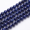 Dyed Grade A Natural Lapis Lazuli Beads Strands X-GSR8mmC123-2