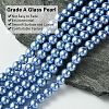 Eco-Friendly Dyed Glass Pearl Round Bead Strands X-HY-A008-6mm-RB015-2