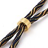 Nylon Cord Silder Bracelets MAK-C003-03G-25-2
