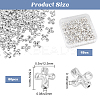 80Pcs Alloy Beads TIBEB-SP0001-14AS-2