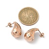 304 Stainless Steel Teardrop Stud Earrings EJEW-B108-05RG-A-5